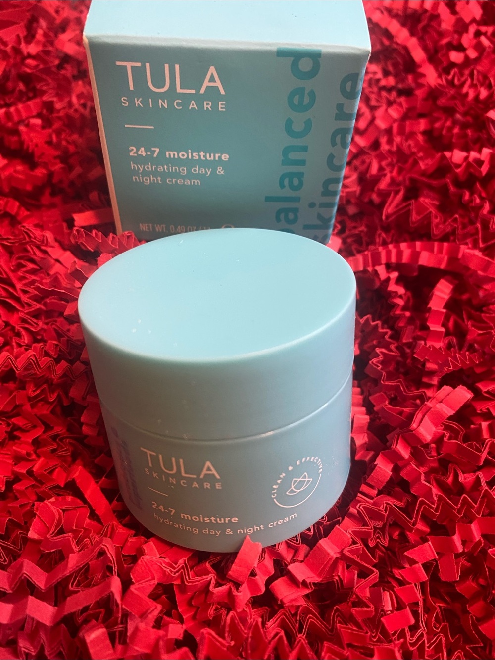 Tula Skincare 24-7 Moisture Hydrating Day & Night Cream — Light Blue Jar